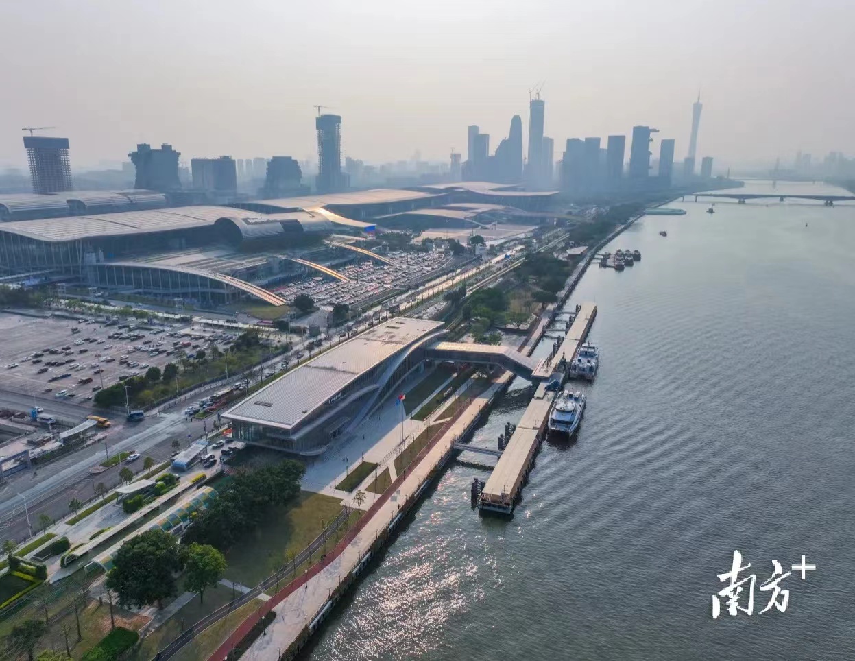 琶洲港澳客运码头拟于4月18日左右正式投运。（摄影：董天健 石磊）